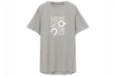 Pre-owned Loewe X On Technical Jersey Active T-shirt Grey Melange