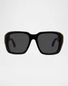 Loewe Square Frame Sunglasses In Black