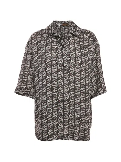 Pre-owned Loewe X Paula & Moritz Ibiza Print-detail Shirt In Blue