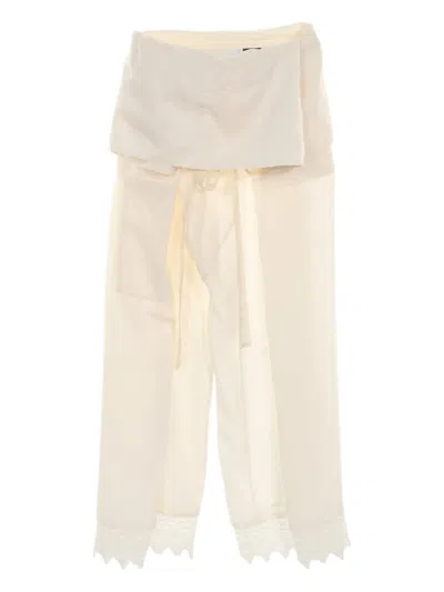 Pre-owned Loewe X Paula's Ibiza 10's Thai Trousers In Neutrals