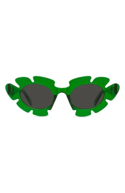 Loewe + Paula's Ibiza Cat-eye Acetate Sunglasses In Green
