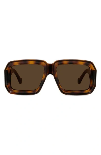 Loewe X Paula's Ibiza 56mm Mask Sunglasses In Brown