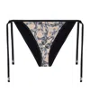 Loewe Bikini Bottom In Technical Jersey In Blue