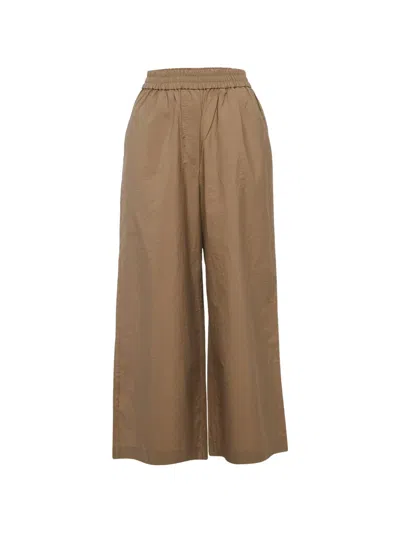 Pre-owned Loewe X Paula's Ibiza Anagram Wide-leg Trousers In Neutral