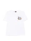 Loewe Womens White Floral Anagram-embroidered Regular-fit Stretch Cotton-blend T-shirt In White