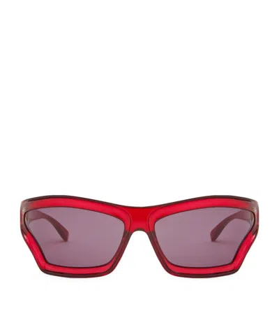 Loewe X Paula's Ibiza Arch Mask Sunglasses In Red