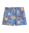 Loewe Printed Swim Trunks In Blue
