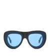 Loewe Signature Pilot Sunglasses In Blue