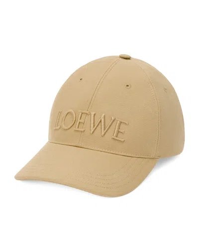 LOEWE X PAULA'S IBIZA CANVAS LOGO BASEBALL CAP