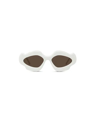 Loewe X Paula's Ibiza Cat Eye Frame Sunglasses In White