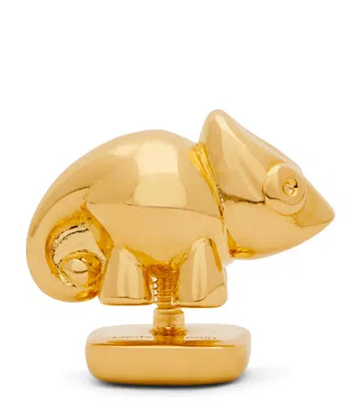 Loewe X Paula's Ibiza Chameleon Pin In Gold