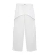 Loewe Denim Trousers With Asymmetric Panel Construction In White