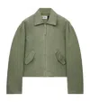 Loewe Anagram Jacket In Cotton In Green