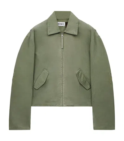LOEWE X PAULA'S IBIZA COTTON TWILL ANAGRAM JACKET