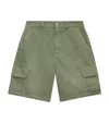 Loewe X Paula's Ibiza Cotton Twill Cargo Shorts In Green