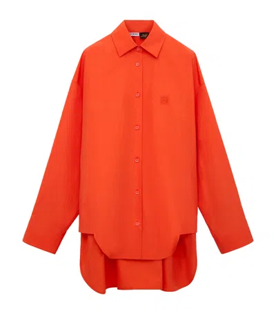 Loewe Long-sleeved Shirt In Orange