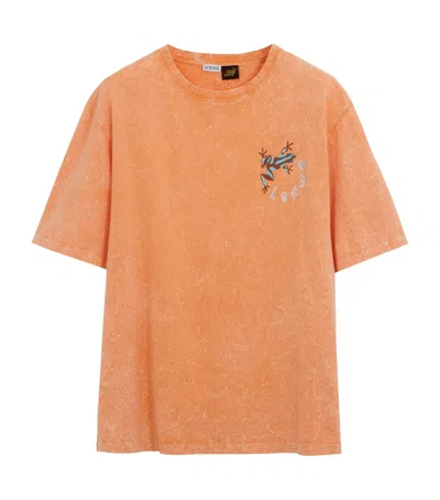Loewe Short-sleeved T-shirt In Orange
