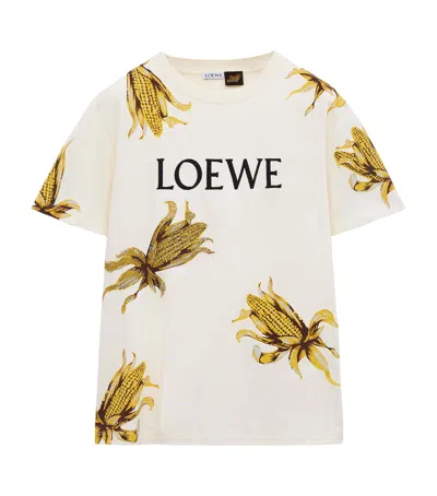 LOEWE LOEWE X PAULA’S IBIZA COTTON-BLEND LOGO T-SHIRT