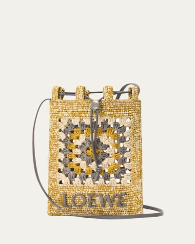Loewe Embroidered-logo Cross Body Bag In Multi