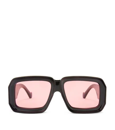 Loewe X Paula's Ibiza Diving Mask Sunglasses In Black