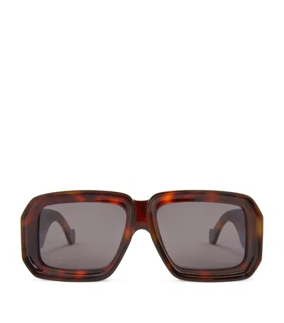 Loewe X Paula's Ibiza Diving Mask Sunglasses In Brown