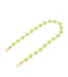 Loewe Womens Light Pear Donut Acetate And Stainless-steel Bag Strap