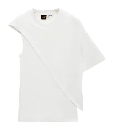 Loewe X Paula's Ibiza Draped Top In White