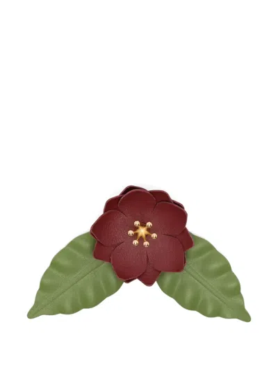 Loewe X Paula's Ibiza Floral-motif Brooch In Green