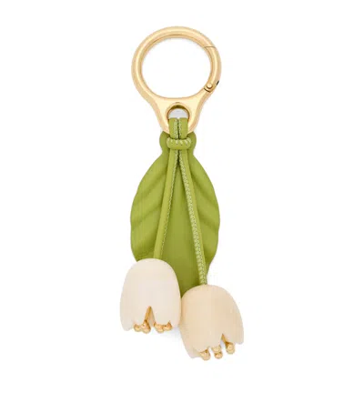 Loewe X Paula's Ibiza Flower Charm In Burgundy