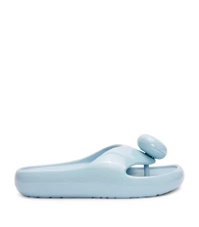 Loewe Paula's Ibiza Foam Pebble Thong Sandals In Blue