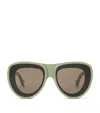 Loewe X Paula's Ibiza Front Lenses Aviator Sunglasses