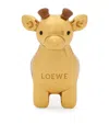 Loewe Gold  X Paula's Ibiza Giraffe Dice Enamelled Brass Charm In Gold