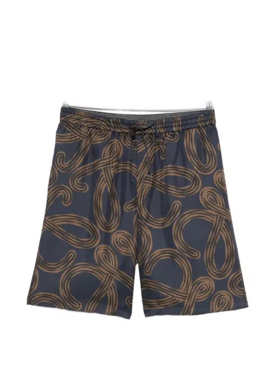 Loewe X Paula's Ibiza Graphic-print Shorts In Multi