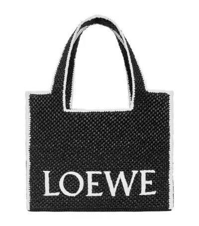 Loewe X Paula's Ibiza Large Font Tote Bag In Black