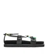 Loewe Beaded Sandals In Black