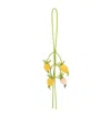 Loewe X Paula's Ibiza Leather Tomato Charm In Yellow
