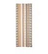 Loewe Womens  Anagram-print Linen-blend Scarf