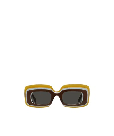 LOEWE LOEWE RECTANGLE FRAME SUNGLASSES