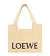 Loewe X Paula's Ibiza Medium Font Tote Bag In Beige