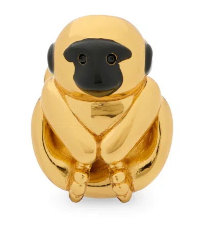 Loewe X Paula's Ibiza Monkey Dice Charm In Black