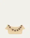 Loewe Medium Ola Bag In Raffia For Woman In Brown