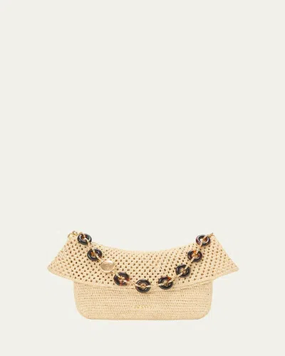 LOEWE X PAULA'S IBIZA OLA MEDIUM BAG IN RAFFIA