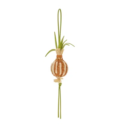 Loewe X Paula's Ibiza Onion Bag Charm In Burgundy