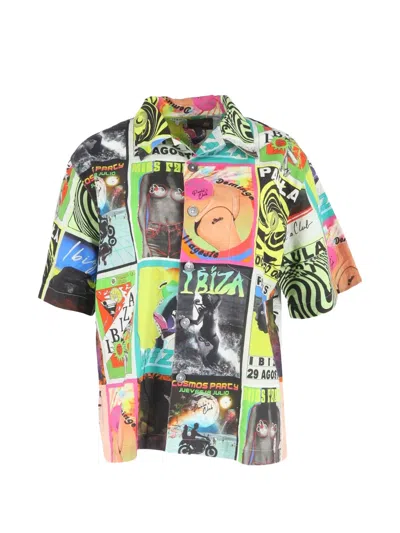 Pre-owned Loewe X Paula's Ibiza Printed Button-down Shirt In Yellow