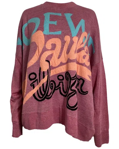 Loewe X Paula's Ibiza Printed Sweater In Pink