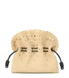 Loewe X Paula's Ibiza Raffia Flamenco Purse In Beige