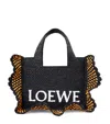 Loewe Font Small Tote Bag In Black