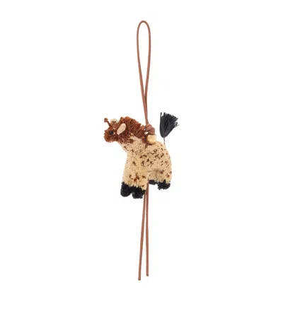LOEWE X PAULA'S IBIZA RAFFIA GIRAFFE CHARM