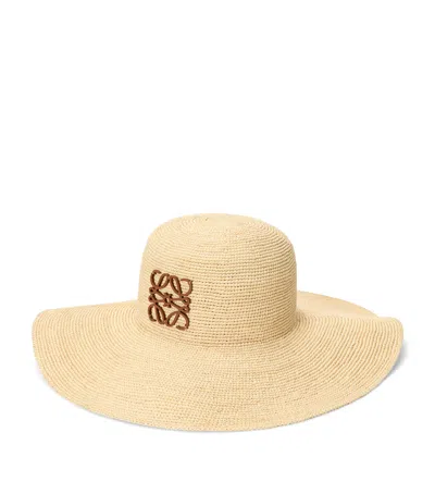 Loewe X Paula's Ibiza Raffia Sun Hat In Sand