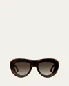 Loewe X Paula's Ibiza Round Sunglasses In Brown